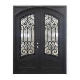 Cielo 6 ft. x 8 ft. Wrought Iron Prehung Front Double Door