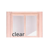 6 ft. x 6 ft. 8 in. Mahogany Prehung Front Double Door 6 Lite