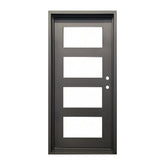 Frost 3 ft. x 6 ft. 8 in. 4 Lite Wrought Iron Prehung Front Door