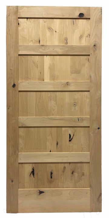 3 ft. x 6 ft. 8 in. Shaker 5-Panel Knotty Alder Interior Door Prehung