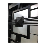 Malibu 3 ft. x 8 ft. Exterior Wrought Iron Prehung Single Door