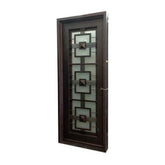 Malibu 3 ft. x 8 ft. Exterior Wrought Iron Prehung Single Door