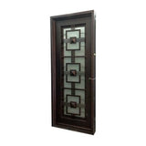 Malibu 3 ft. x 8 ft. Exterior Wrought Iron Prehung Single Door