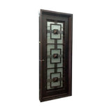 Malibu 3 ft. x 8 ft. Exterior Wrought Iron Prehung Single Door
