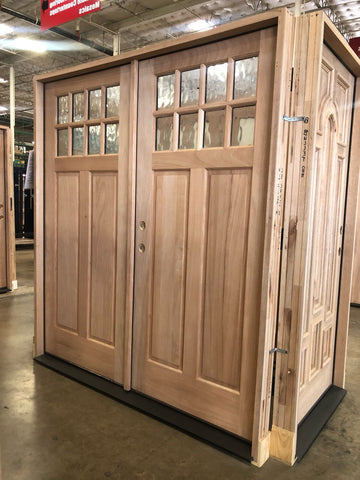 6/0x6/8 Double 8 Lite Craftsman Exterior Wood Door
