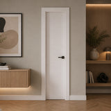 18 in. x 80 in. Berkley Honeycomb Core Primed White MDF Prehung Interior Door