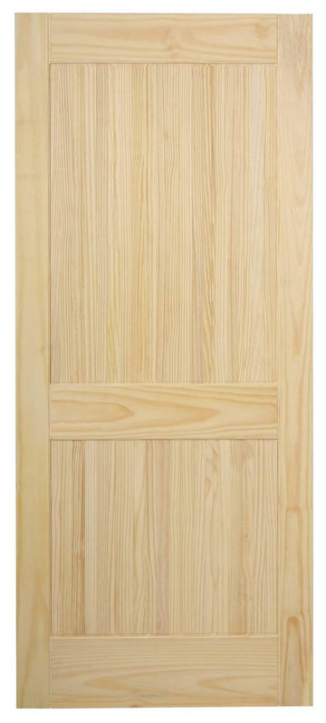 3 ft. Two Panel Clear Pine Interior Barn Door