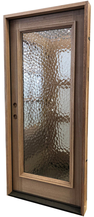 3 ft. x 6 ft. 8 in. Exterior Mahogany Door Modern Full Glass