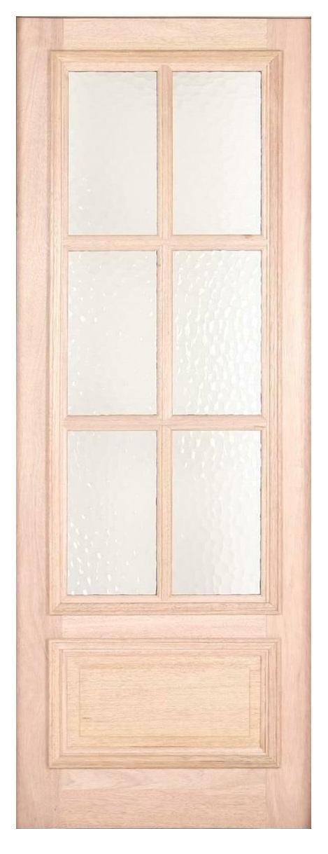 3 ft. x8 ft. Exterior Mahogany Door Slab 6 Lite Main Layout Photo