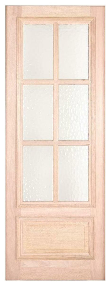 3 ft. x8 ft. Exterior Mahogany Door Slab 6 Lite Main Layout Photo