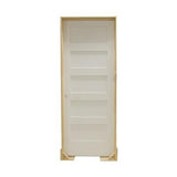 18 in. x 6 ft. 8 in. Shaker 5-Panel Solid Core Primed MDF Prehung Interior Door