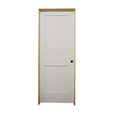 18 in. x 6 ft. 8 in. White 2-Panel Shaker Solid Core Primed MDF Prehung Interior Door
