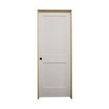 18 in. x 6 ft. 8 in. White 2-Panel Shaker Solid Core Primed MDF Prehung Interior Door