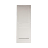 18 in. x 6 ft. 8 in. White Shaker 2-Panel Solid Core Primed MDF Interior Door Slab