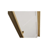 18 in. x 8 ft. White 2-Panel Shaker Solid Core Primed MDF Prehung Interior Door