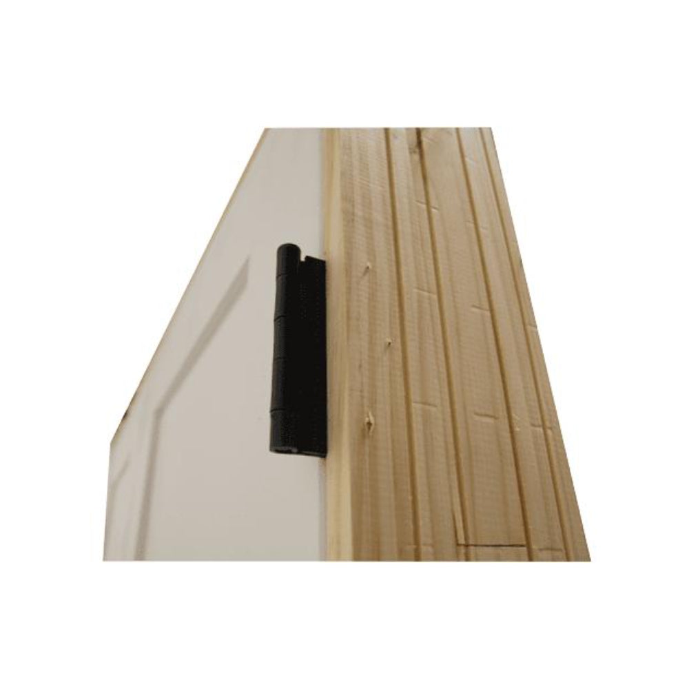 18 in. x 8 ft. White 2-Panel Shaker Solid Core Primed MDF Prehung Interior Door