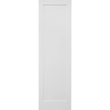 36 in x 96 in White Shaker 1-Panel Solid Core Primed MDF Interior Door Slab
