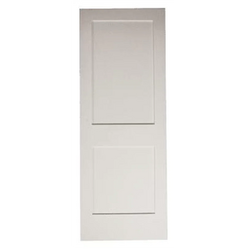 32 in x 80 in White Shaker 2-Panel Solid Core Primed MDF Interior Door Slab