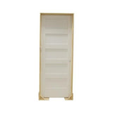 Puerta interior precolgada de MDF con núcleo sólido y cinco paneles, de estilo Shaker, de 2/8 pulg. x 8 pies