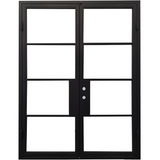 5/0x8/0 French Exterior Wrought Iron Prehung Door