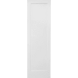 24 in x 80 in White Shaker 1-Panel Solid Core Primed MDF Interior Door Slab