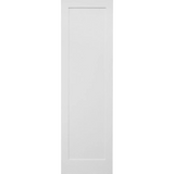 18 in x 96 in White Shaker 1-Panel Solid Core Primed MDF Interior Door Slab