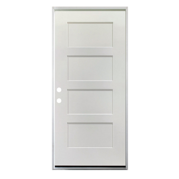 36 IN. x 79 IN. 4 Panel Primed 20 Min. Fire-Rated Single Prehung Interior Door
