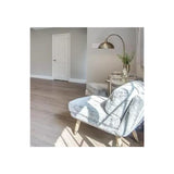 Losa para puerta interior de MDF con imprimación de núcleo sólido de 2 paneles, Shaker blanco, de 3 pies x 6 pies 8 pulgadas