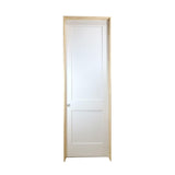24 in. x 8 ft. White 2-Panel Shaker Solid Core Primed MDF Prehung Interior Door