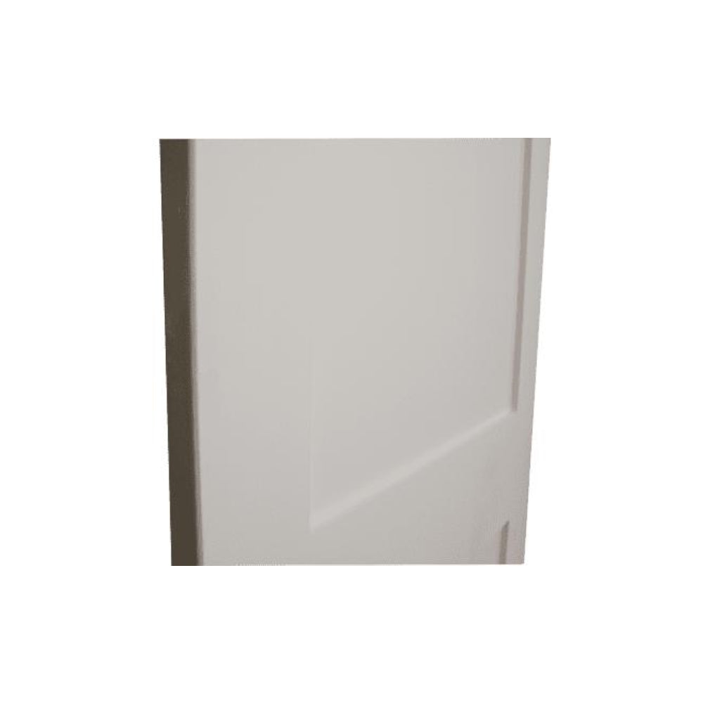 30 in. x 6 ft. 8 in. White Shaker 2-Panel Solid Core Primed MDF Interior Door Slab