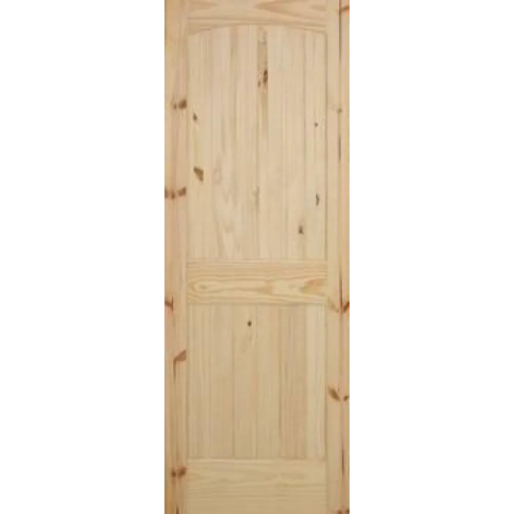 28 in. x 80 in. Cheyenne Knotty Pine Solid Core Interior Door Slab