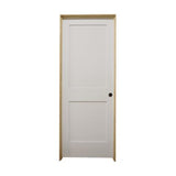 28 in. x 6 ft. 8 in. White 2-Panel Shaker Solid Core Primed MDF Prehung Interior Door