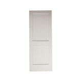 28 in. x 6 ft. 8 in. White Shaker 2-Panel Solid Core Primed MDF Interior Door Slab