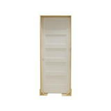 2/4 x 8 ft. Shaker 5-Panel Solid Core Primed MDF Prehung Interior Door