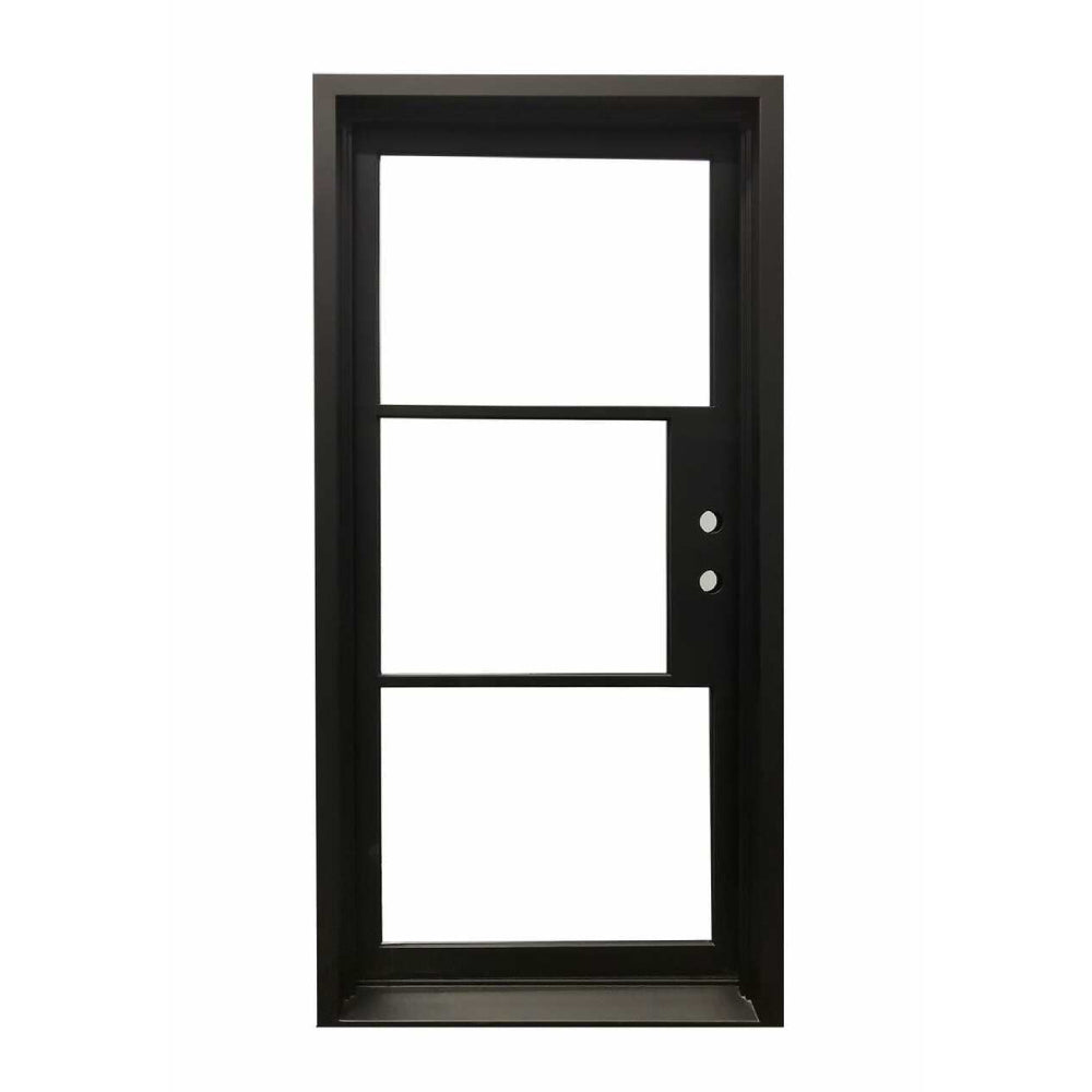 2 ft. 8 in. x 6 ft. 8 in. Wrought Iron Prehung Front Door