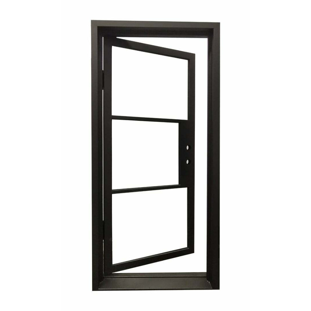 2 ft. 8 in. x 6 ft. 8 in. Wrought Iron Prehung Front Door