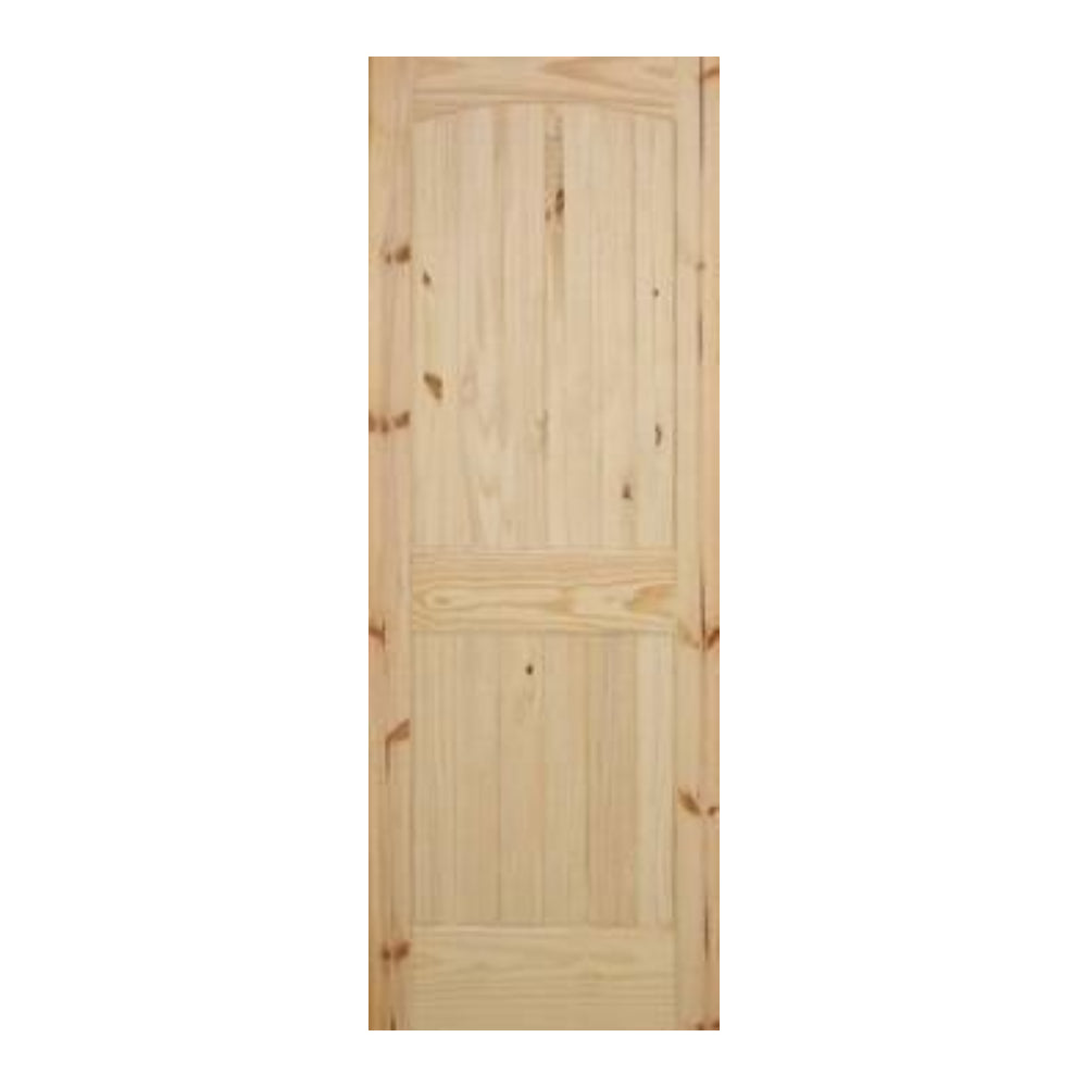 30 in. x 80 in. Cheyenne Knotty Pine Solid Core Interior Door Slab