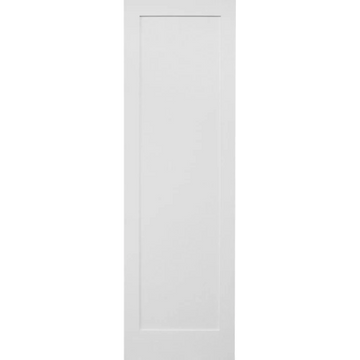 Losa para puerta interior de MDF con imprimación de núcleo sólido de 1 panel, estilo Shaker, color blanco, de 32 in x 6 ft 8 in