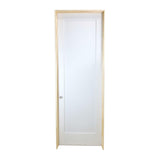 30 in. x 8 ft. White 1-Panel Shaker Solid Core Primed MDF Prehung Interior Door