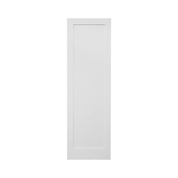 30 in. x 8 ft. White Shaker 1-Panel Solid Core Primed MDF Interior Door Slab