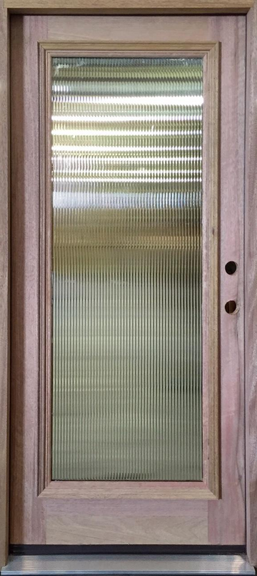 3 ft. x 6 ft. 8 in. Exterior Mahogany Door Modern Full Glass