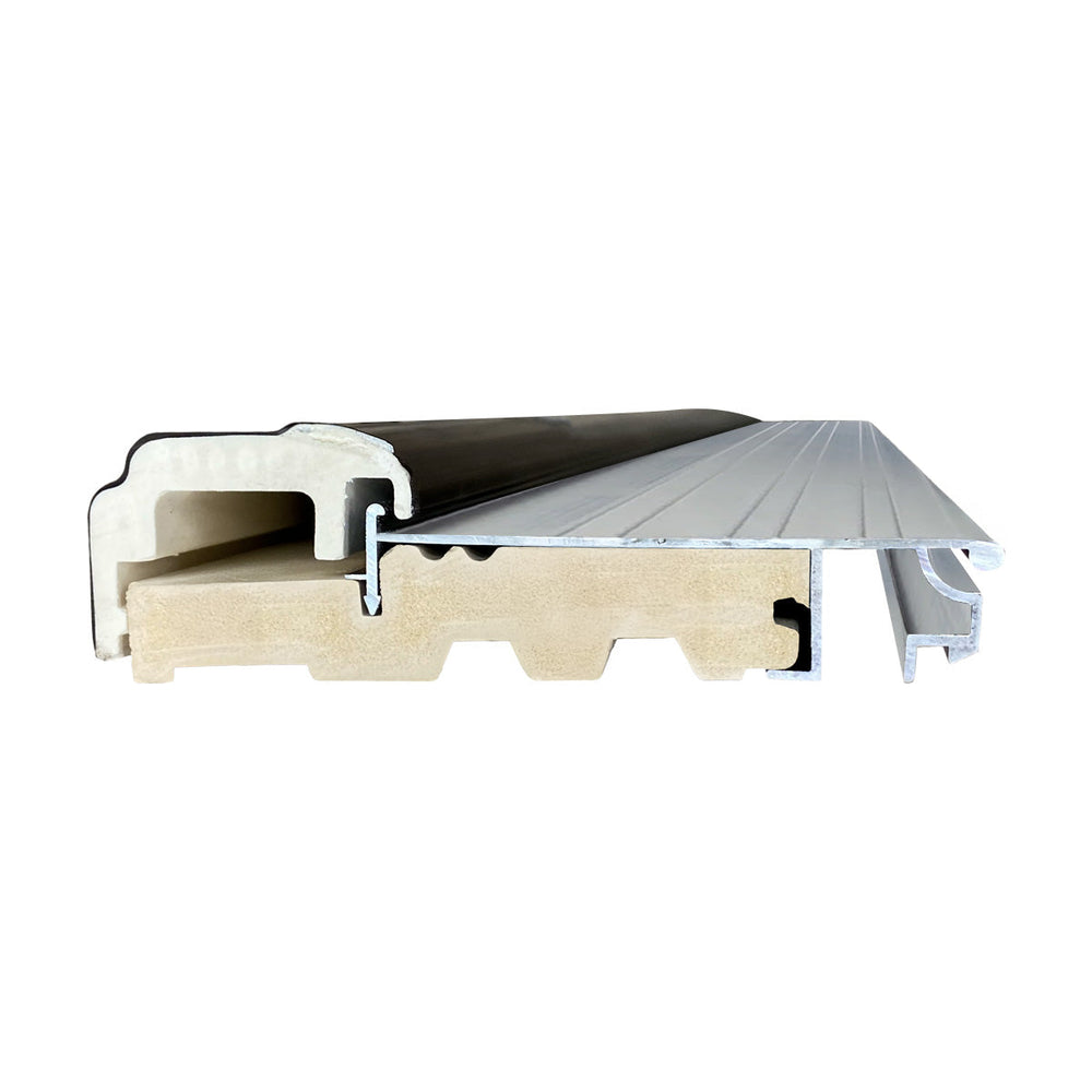 32 in. x 80 in. 15-Lite Clear Unfinished White Prehung Fiberglass Exterior Door - Exterior Doors