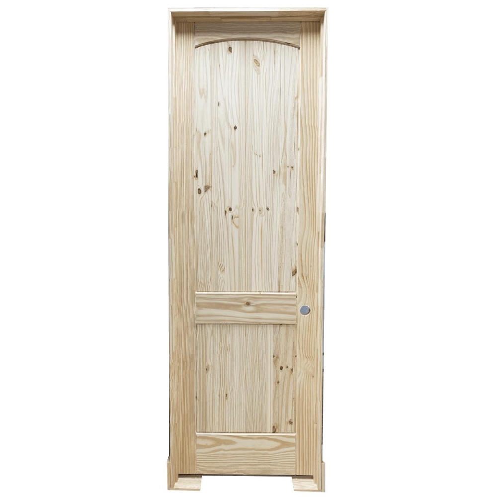 32 in x 96 in Knotty Pine Prehung Interior Door