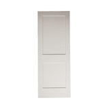 Losa para puerta interior de MDF con imprimación de núcleo sólido de 2 paneles, estilo Shaker blanco, de 32 in x 6 ft 8 in