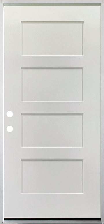 36 IN. x 79 IN. 4 Panel Primed 20 Min. Fire-Rated Single Prehung Interior Door