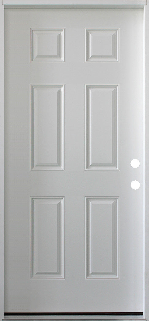 36 IN. x 79 IN. 6 Panel Primed 20 Min. Fire-Rated House-to-Garage Single Prehung Interior Door