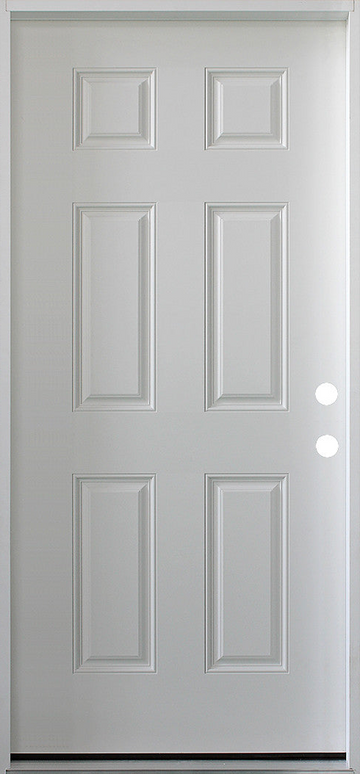 36 IN. x 79 IN. 6 Panel Primed 20 Min. Fire-Rated House-to-Garage Single Prehung Interior Door