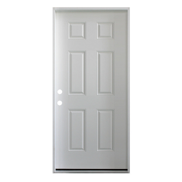 36 IN. x 79 IN. 6 Panel Primed 20 Min. Fire-Rated House-to-Garage Single Prehung Interior Door