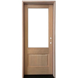 3/0x6/8 Hemlock Prehung Front Door With 3/4 Lite