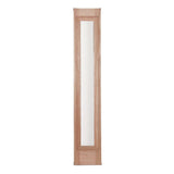 4 ft. 5 in. x 6 ft. 8 in. Exterior Mahogany Door One Line Glass with One Sidelite